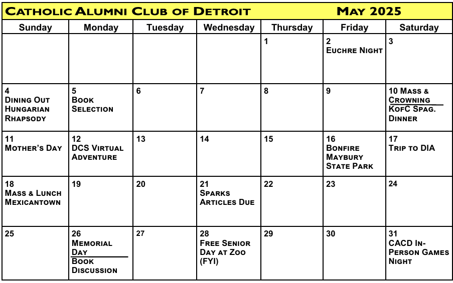 May 2025 calendar image